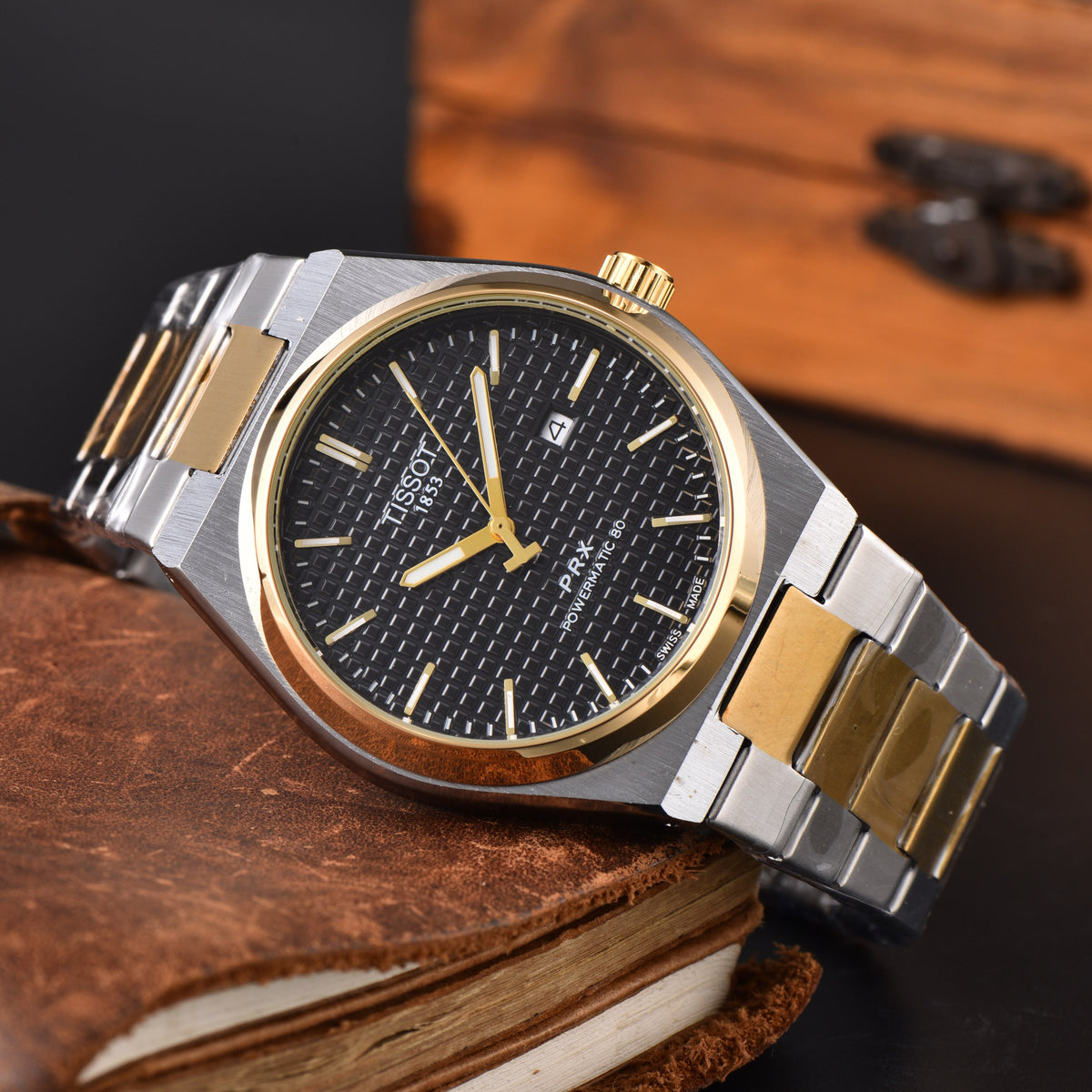 Tissot PRX Powermatic 80 – Silver Gold Black