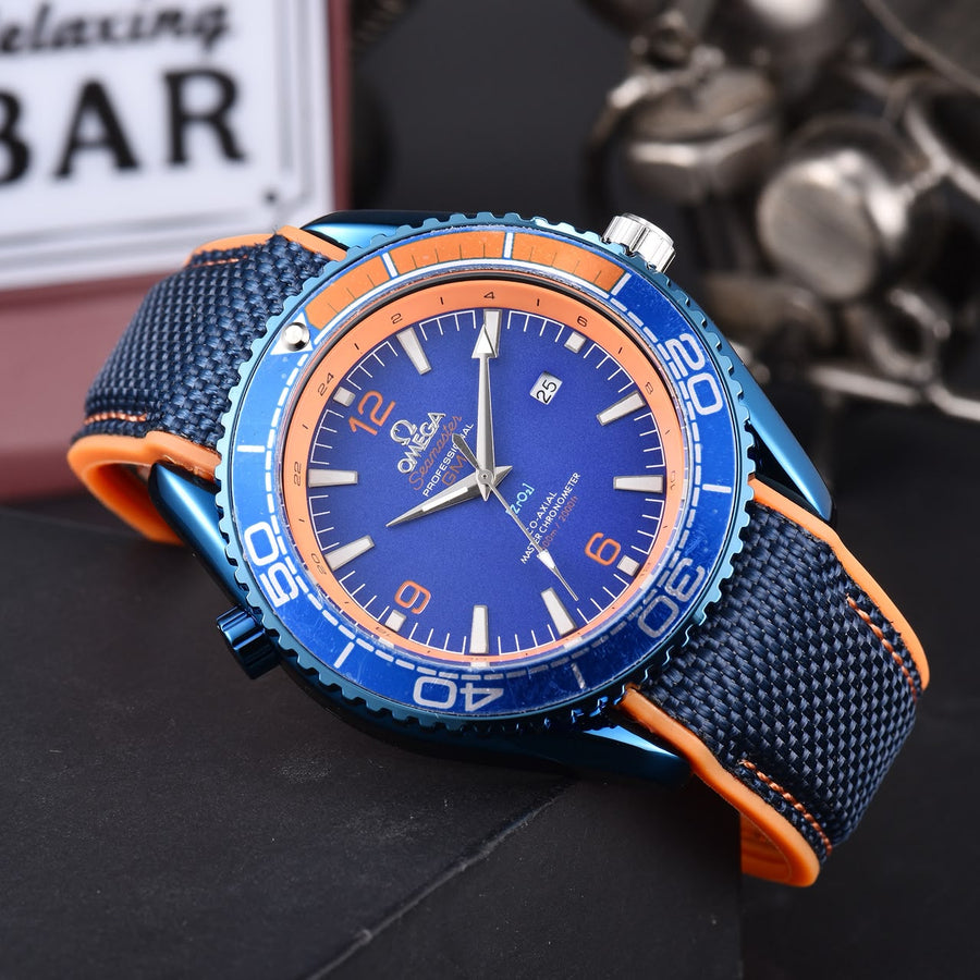 Omega Seamaster Professional Diver – Blue & Orange Sport Watch