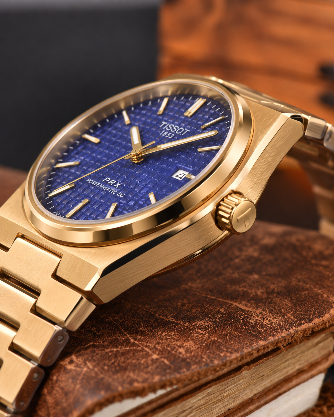 Tissot PRX Powermatic 80 – Gold Blue