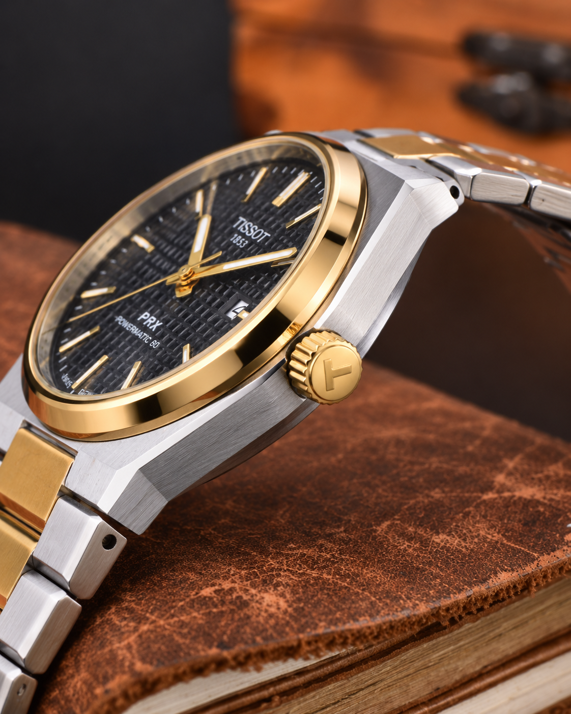Tissot PRX Powermatic 80 – Silver Gold Black